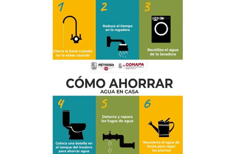 Recomienda COMAPA cuidar el agua desde casa