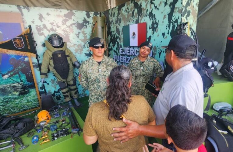 Invita Alcalde de Reynosa a visitar la Exposición Militar «La Gran Fuerza de México»