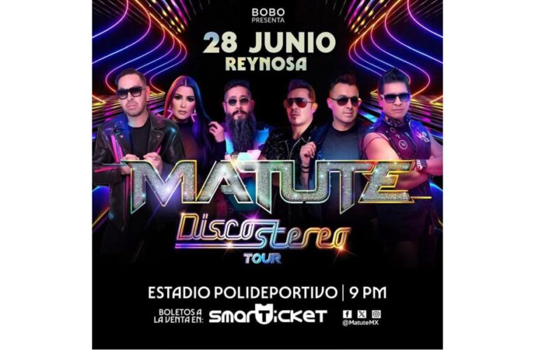 ¡Ochenteros de REYNOSA nos vemos este 28 de junio en el Estadio Polideportivo 🏟️ con nuestra nueva experiencia #DiscoStereoTour! 🕺🏻🔥