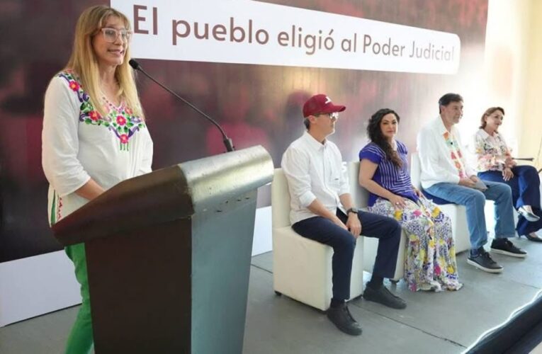 Participó Maki Ortíz en Asamblea Informativa presidida por el Senador Gerardo Fernández Noroña en Díaz Ordaz, Tamaulipas