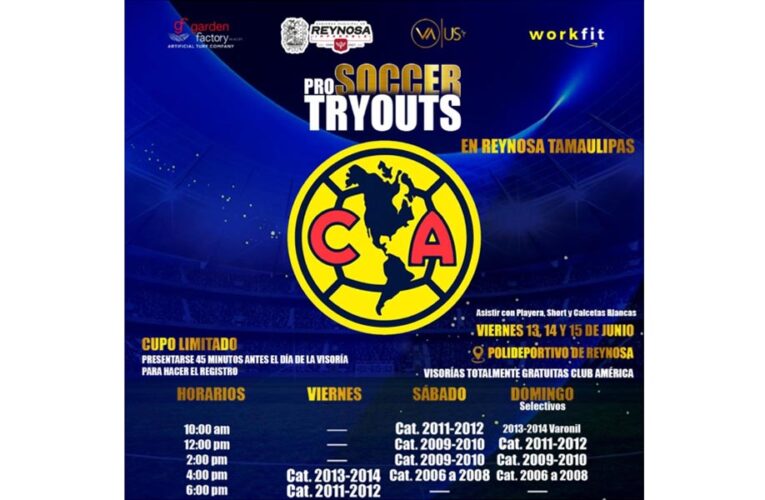 Invita Carlos Peña Ortiz a participar en los Pro-Soccer Tryouts del Club América