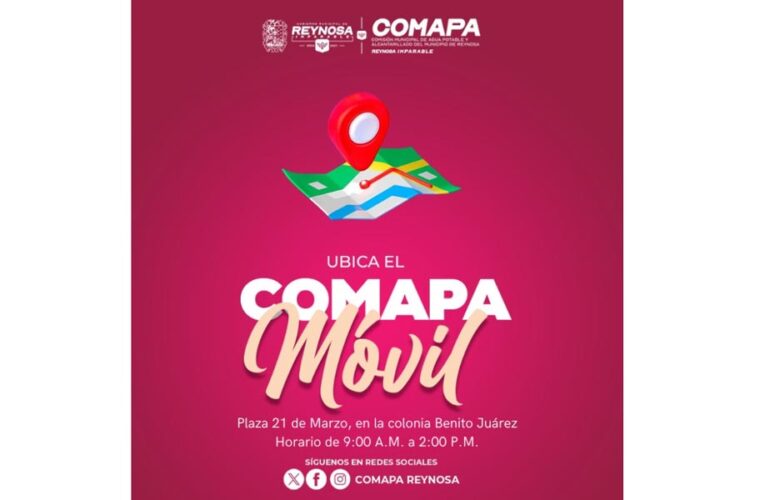 Llevará COMAPA unidad móvil a colonia Benito Juárez