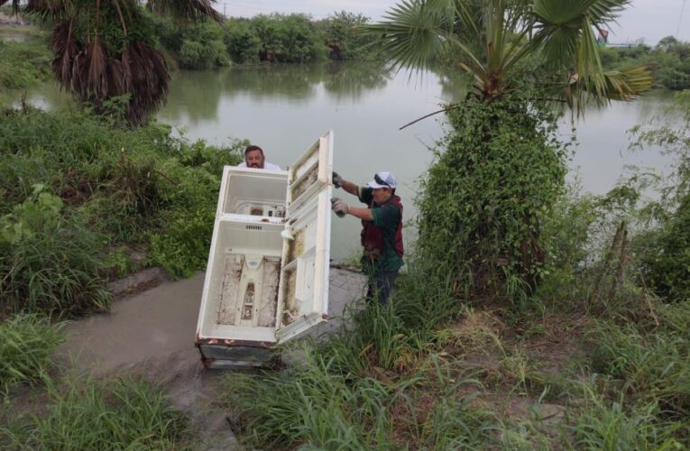 Cumple imparable labor de saneamiento un compromiso del Gobierno de Reynosa