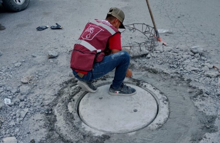 Reemplazó COMAPA brocales en diferentes puntos de la ciudad