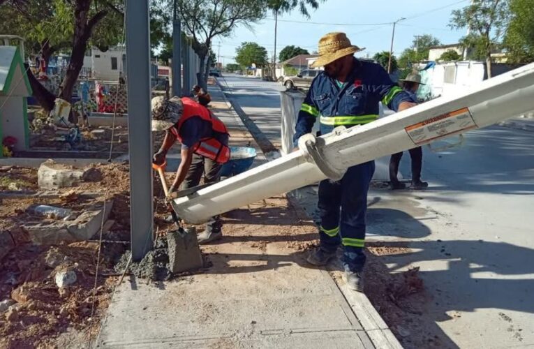 Protege Gobierno de Reynosa el panteón Lampacitos con barda perimetral