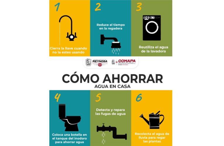 Recomienda COMAPA tips para cuidar el agua desde casa