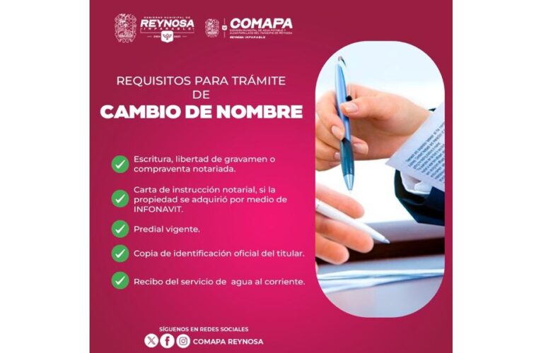 Invita COMAPA a usuarios a mantener actualizados sus datos