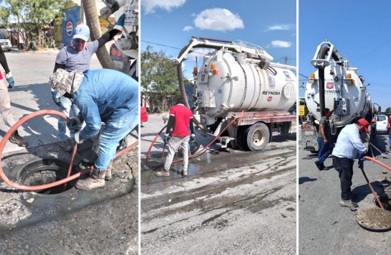 Sondeó COMAPA drenaje sanitario en distintos sectores de la ciudad