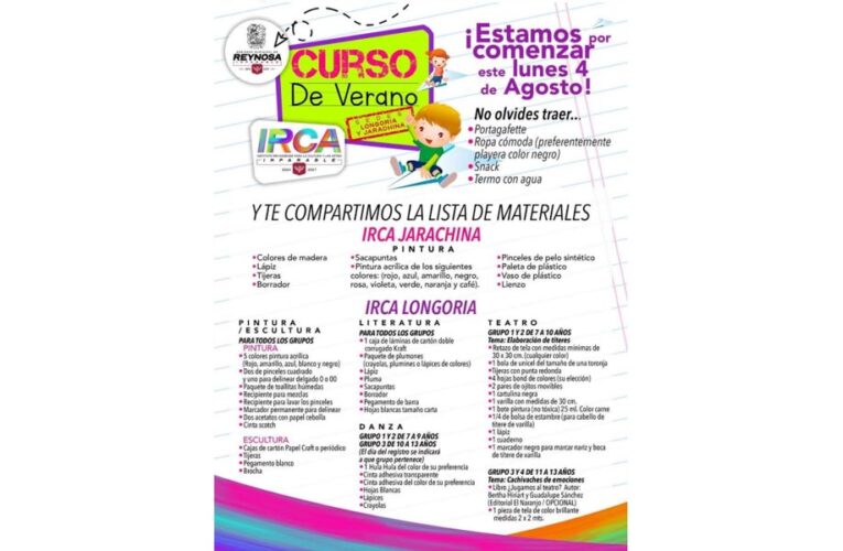 ¡El Curso de Verano IRCA 2025 está por comenzar! 🎨📚🎭