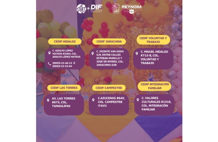 Cuenta DIF-Reynosa con diversos centros CEDIF con talleres de autoempleo