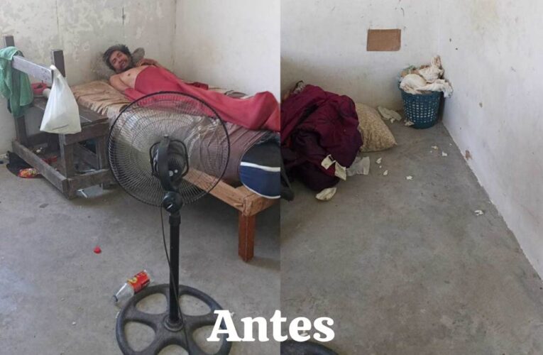 Rescata DIF-Reynosa a ciudadano en situación de abandono en la colonia Loma Real