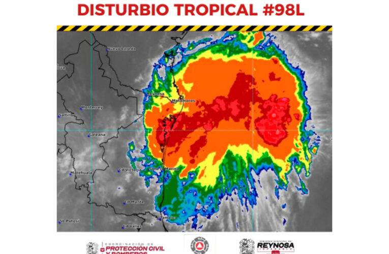 Probable se presenten lluvias en Reynosa por disturbio tropical en el Golfo de México