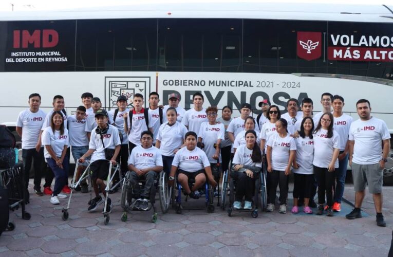 Con apoyo del Gobierno de Reynosa viajó equipo de Deporte Adaptado a Paraolimpiada Estatal