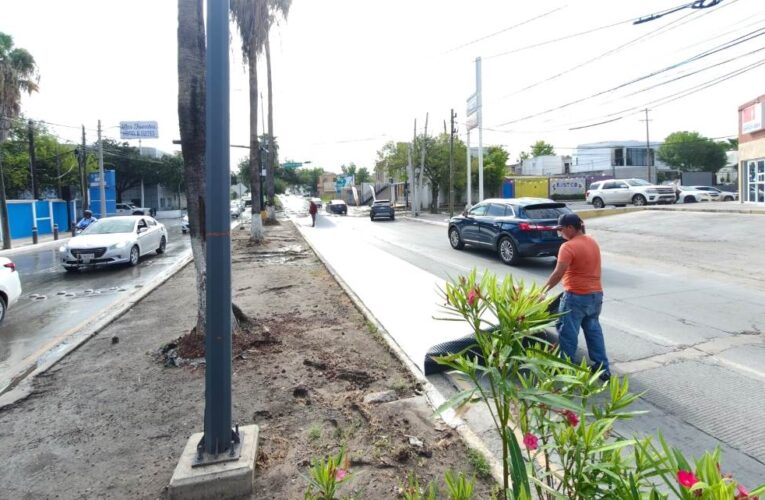 Es imparable mantenimiento de avenidas en Reynosa