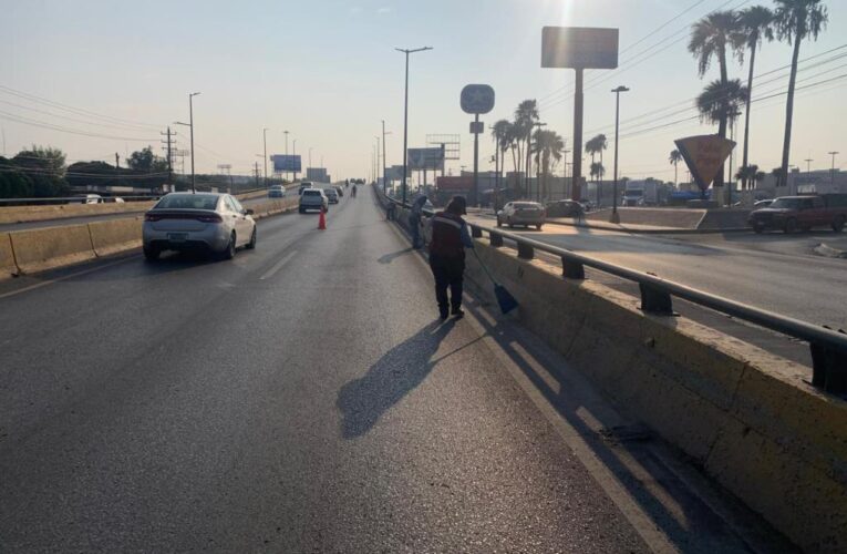 Imparable mantenimiento de infraestructura vial en Reynosa