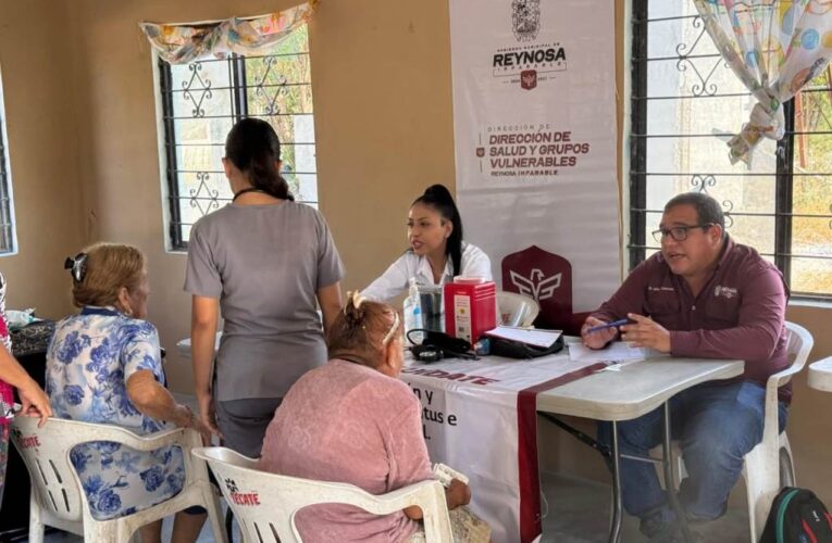 Atendió Salud Municipal a residentes de Las Anacuas en Reynosa