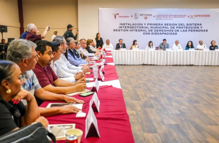 Gobierno de Reynosa sensible e incluyente instaló Sistema Intersectorial Municipal de Protección y Gestión Integral de Derechos de Personas con Discapacidad