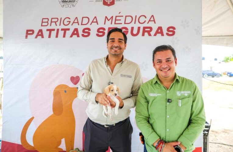 Llevó Carlos Peña Ortiz salud y bienestar a mascotas del fraccionamiento Halcón