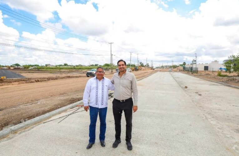 Avanza transformación de Reynosa con pavimentación del Gobierno de Carlos Peña Ortiz