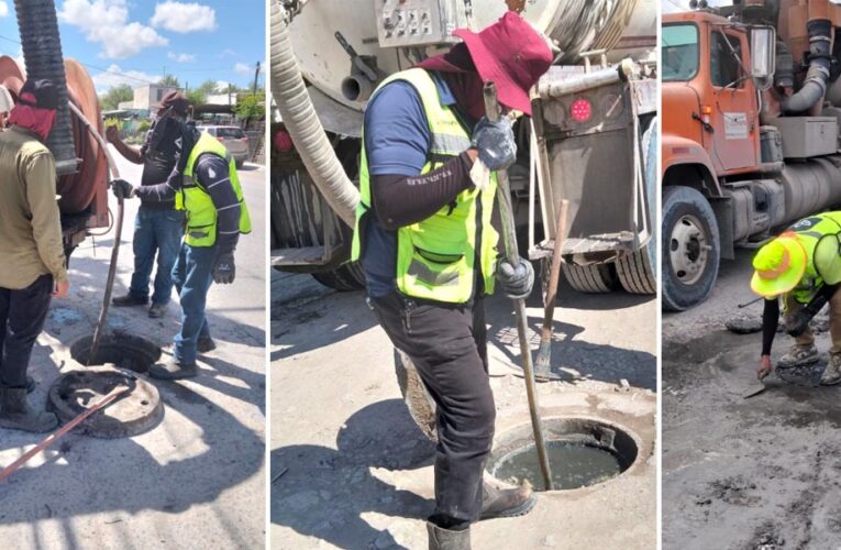 Realizó COMAPA acciones de mantenimiento a la red sanitaria en la colonia La Joya