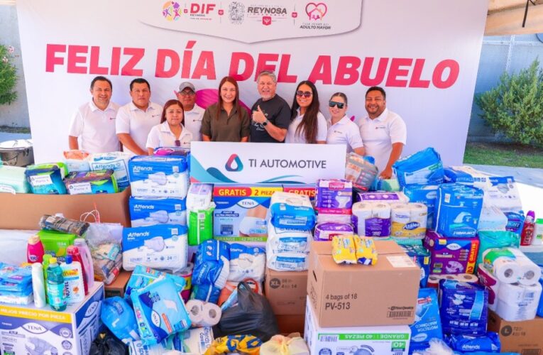 Agradece DIF-Reynosa solidaridad en colecta por el Día del Abuelo en Casa Hogar del Adulto Mayor