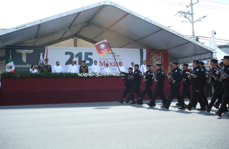 Encabeza Américo desfile cívico-militar: Tamaulipas celebra las Fiestas Patrias en paz