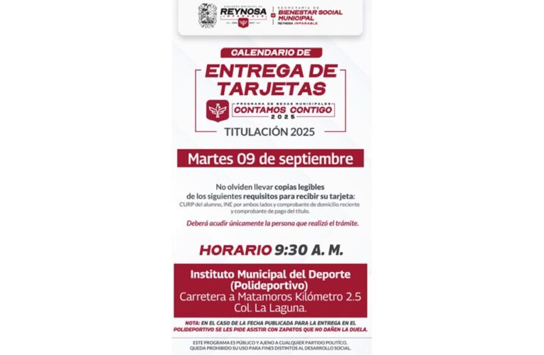 Recibirán nuevos profesionistas Becas de Titulación en Reynosa