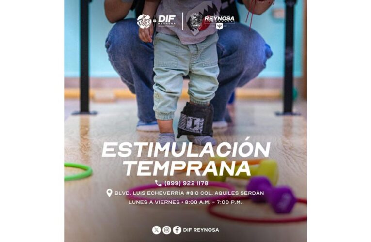 Fortalece DIF-Reynosa la atención infantil con el área de Estimulación Múltiple Temprana en el CRI