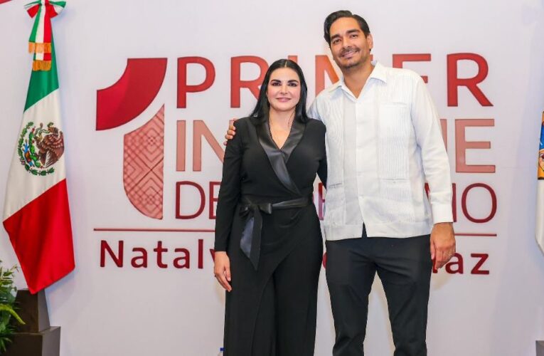 Felicitó Carlos Peña Ortiz a Nataly García Díaz por su Primer Informe de Gobierno