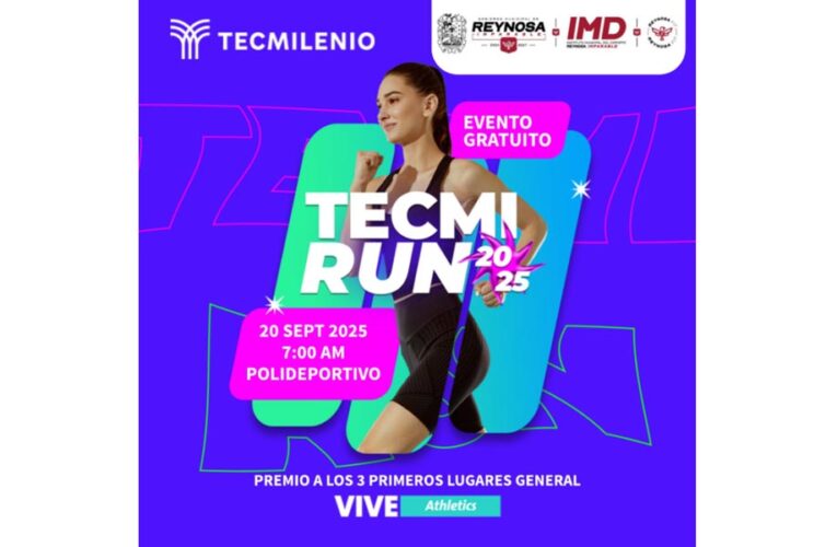 Invita el Gobierno de Reynosa a activarse con la Tecmi Run 2025