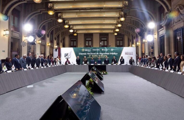 Participa Américo Villarreal en Consejo Nacional de Seguridad Pública; destacan avances en Tamaulipas