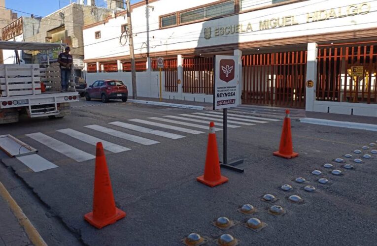 Seguridad vial con señalización peatonal en Reynosa: