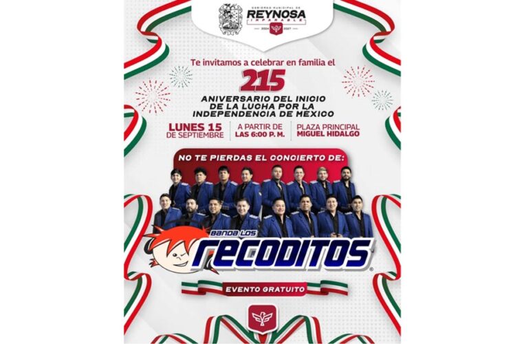 ¡Prepárense reynosenses, con ustedes Banda Los Recoditos en las Fiestas Patrias 2025!