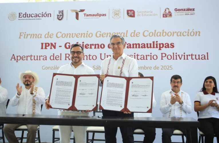 Tamaulipas y el IPN inauguran primer Recinto Universitario Polivirtual en México