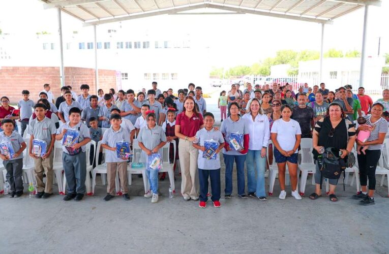 Entrega DIF-Reynosa útiles escolares a niñas, niños y adolescentes de PANNARTI