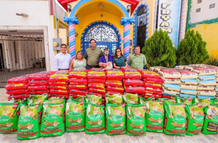 Entregó Carlos Peña Ortiz donativo para refugio de mascotas en Reynosa