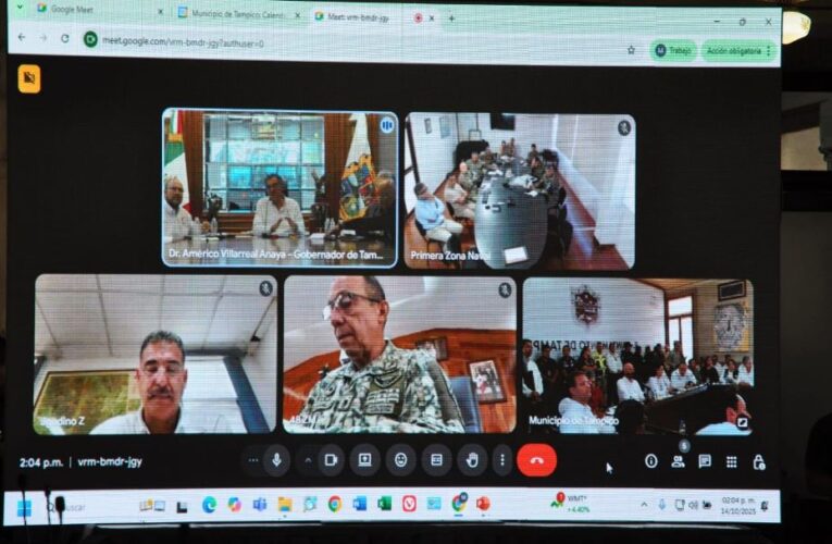 Ante posible crecida del Pánuco, autoridades tamaulipecas toman medidas preventivas