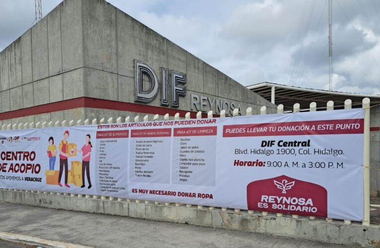 Llama DIF-Reynosa a la solidaridad ciudadana en apoyo a familias de Veracruz