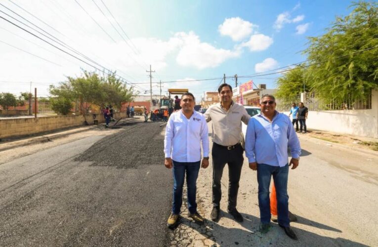 Dirigió Carlos Peña Ortiz intenso programa de bacheo en Rancho Grande