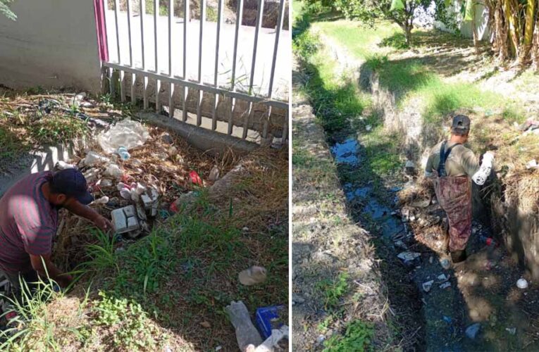 Realizó COMAPA limpieza de pluvial de la colonia Marte R. Gómez
