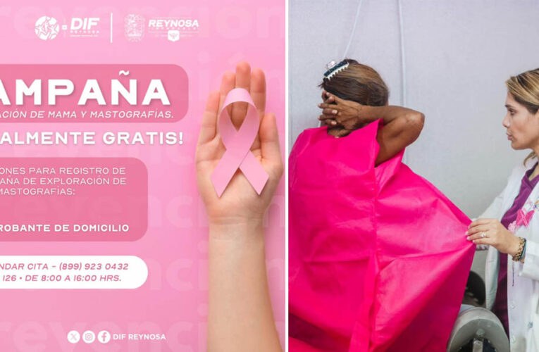 Inicia Alcalde, Carlos Peña Ortiz y DIF-Reynosa campaña rosa con atención integral para las mujeres