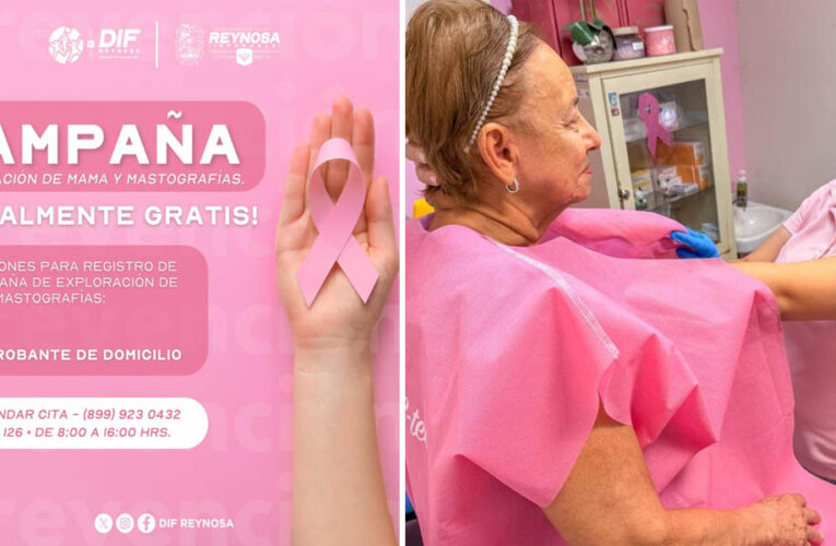 Amplía DIF-Reynosa campaña gratuita de exploración de mama y mastografías