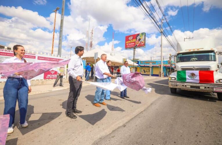 Recibieron familias veracruzanas apoyo del Alcalde Carlos Peña Ortiz y de los reynosenses