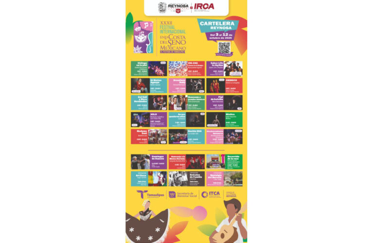 Invita Alcalde de Reynosa al XXXII Festival Internacional en la Costa del Seno Mexicano, del 3 al 12 de octubre