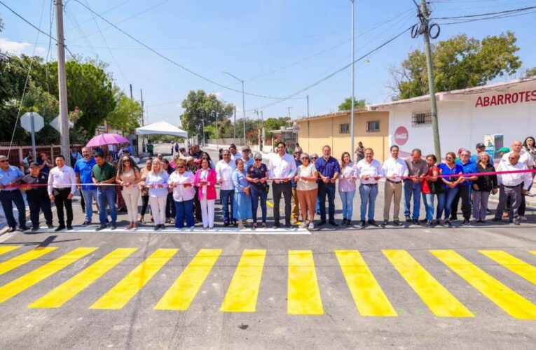 Inauguraron vecinos y Alcalde calle Agapito Cepeda en la colonia Del Maestro