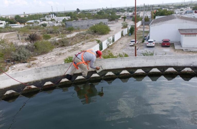 Realizó COMAPA limpieza en canaletas de clarificadores en la Planta Rancho Grande