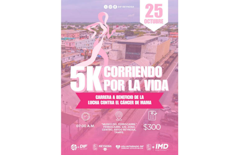 Llama DIF-Reynosa a participar en carrera con causa “Corriendo por la Vida”