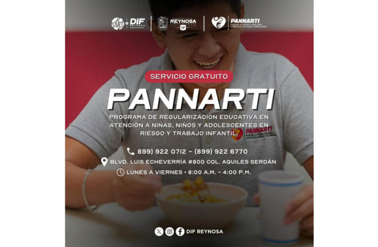 Impulsa DIF-Reynosa el desarrollo integral de la niñez a través de PANNARTI