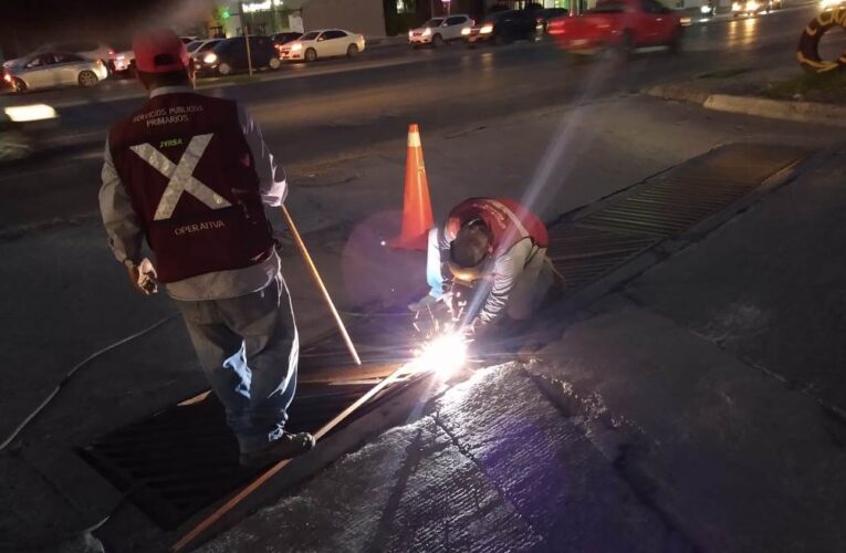 Reparó Servicios Públicos de Reynosa rejilla pluvial en Casa Bella