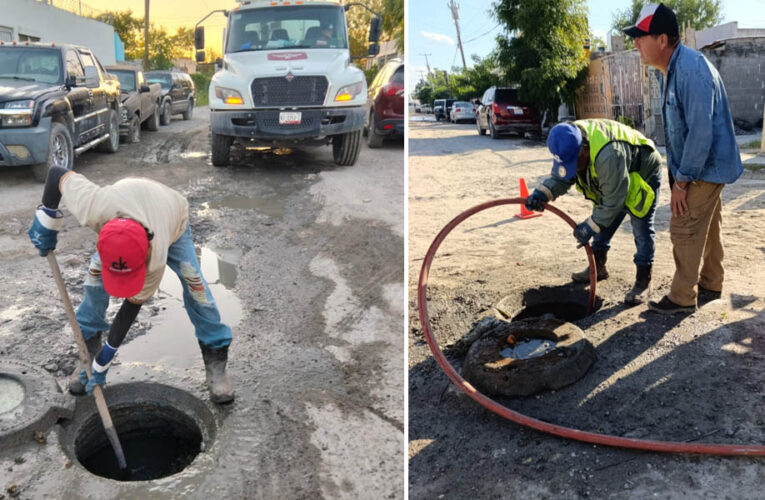 Atendió COMAPA reportes de sondeo y limpieza de pozos en colonia Villa Esmeralda